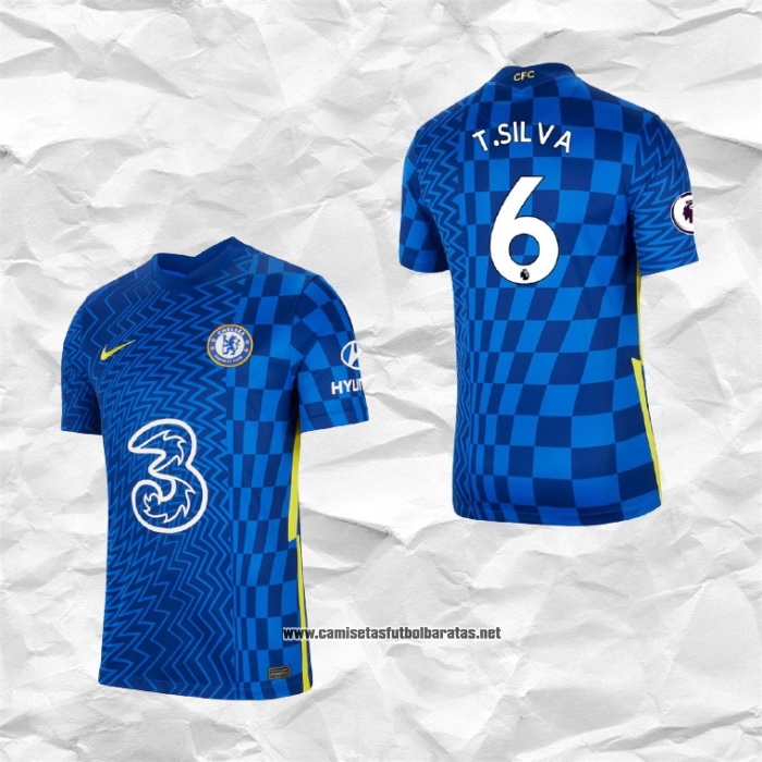 Primera Chelsea Camiseta Jugador T.Silva 2021-2022